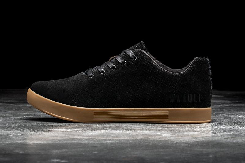 Men\'s Nobull Dark Gum Suede Trainers Black | SG P2335J